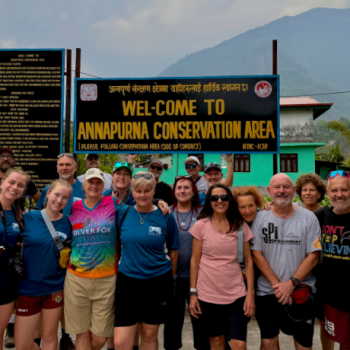 Starting point of the Annapurna Circuit trek